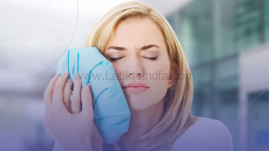 استفاده از کمپرس سرد برای کاهش درد ایمپلنت