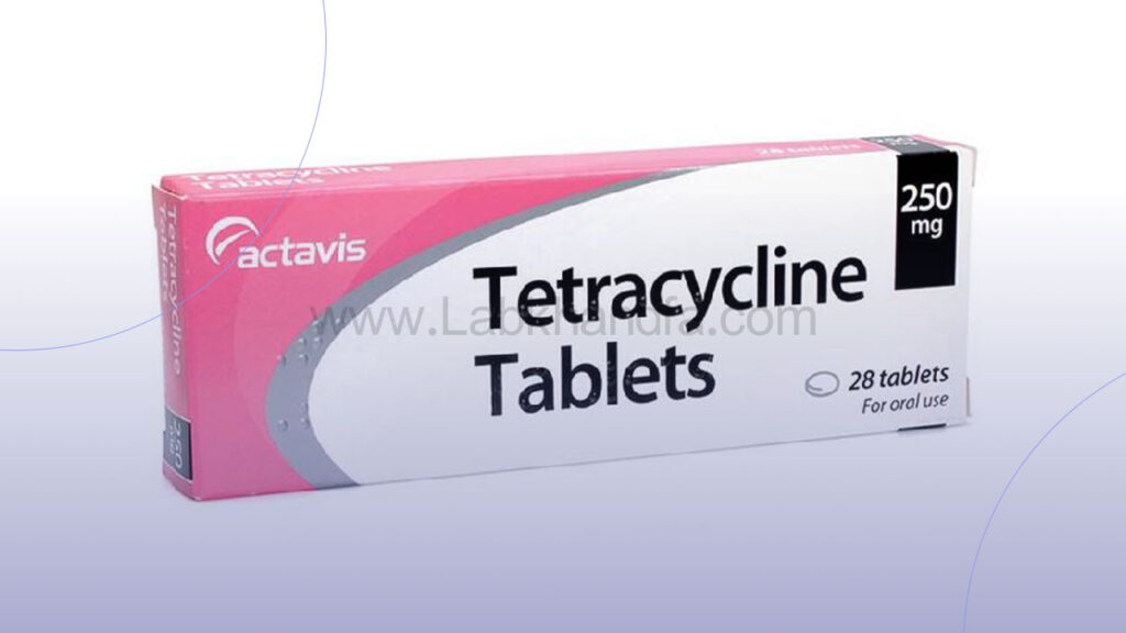 تصویر جعبه آنتی بیوتیک تتراسایکلین