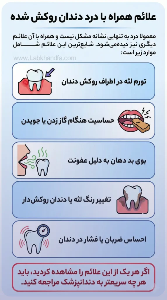 علائم درد دندان روکش شده