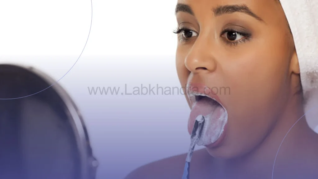 مسواک زدن زبان